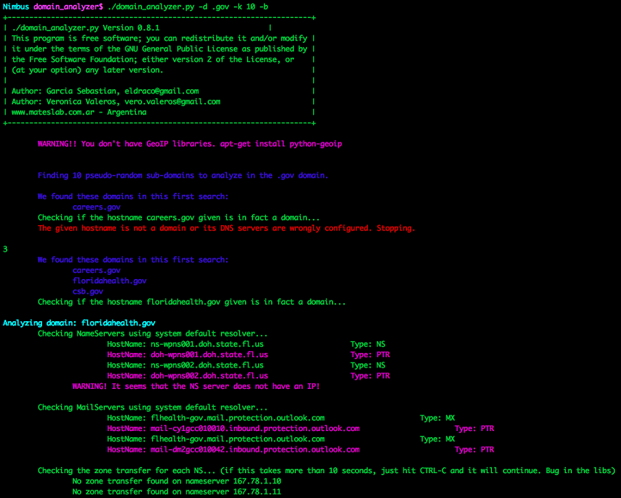 ابزار domain analyzer